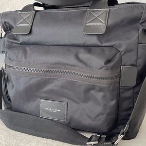 MARC JACOBS Biker Baby Bag in Black Nylon